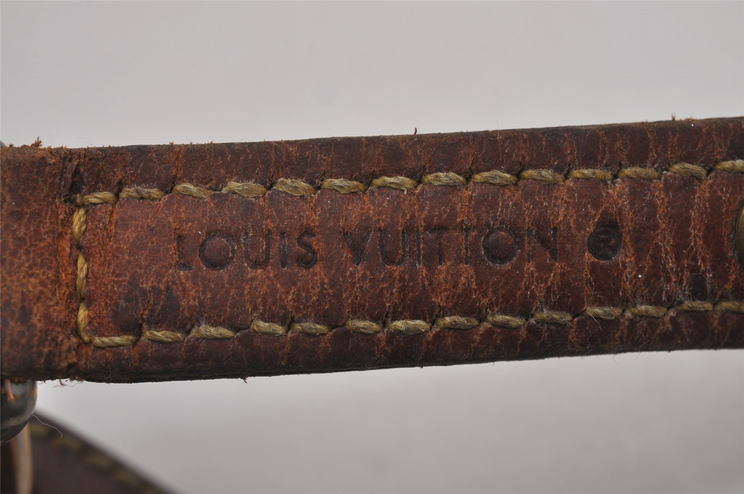 Auth Louis Vuitton Monogram Collier Baxter PM Leash Baxter MM M58072 LV 5556I