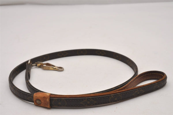 Auth Louis Vuitton Monogram Collier Baxter PM Leash Baxter MM M58072 LV 5556I