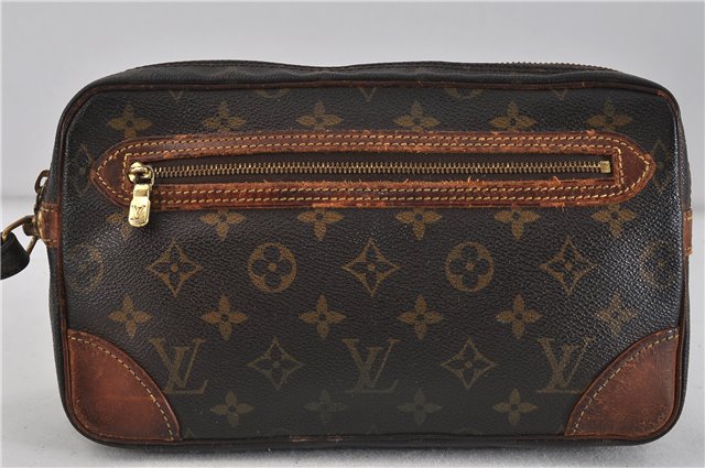 Auth LOUIS VUITTON Monogram Marly Dragonne GM Clutch Hand Bag M51825 LV 5558C