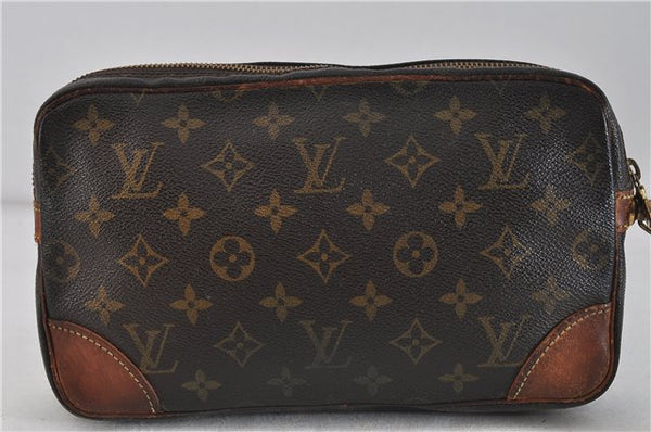 Auth LOUIS VUITTON Monogram Marly Dragonne GM Clutch Hand Bag M51825 LV 5558C