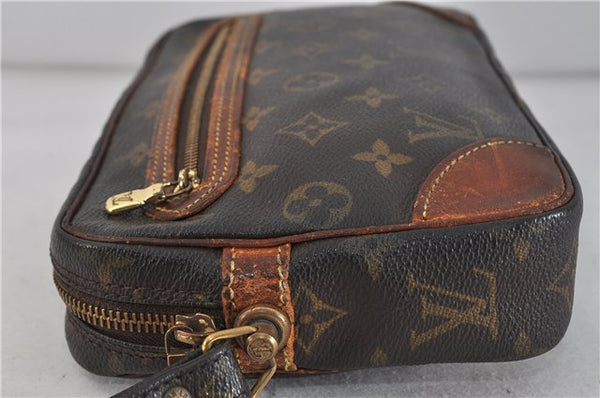 Auth LOUIS VUITTON Monogram Marly Dragonne GM Clutch Hand Bag M51825 LV 5558C