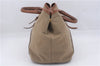 Authentic PRADA Logo Jacquard Canvas Leather 2Way Shoulder Hand Bag Brown 5558D