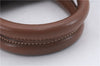 Authentic PRADA Logo Jacquard Canvas Leather 2Way Shoulder Hand Bag Brown 5558D