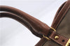Authentic PRADA Logo Jacquard Canvas Leather 2Way Shoulder Hand Bag Brown 5558D