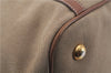 Authentic PRADA Logo Jacquard Canvas Leather 2Way Shoulder Hand Bag Brown 5558D