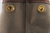 Authentic PRADA Logo Jacquard Canvas Leather 2Way Shoulder Hand Bag Brown 5558D