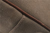 Authentic PRADA Logo Jacquard Canvas Leather 2Way Shoulder Hand Bag Brown 5558D
