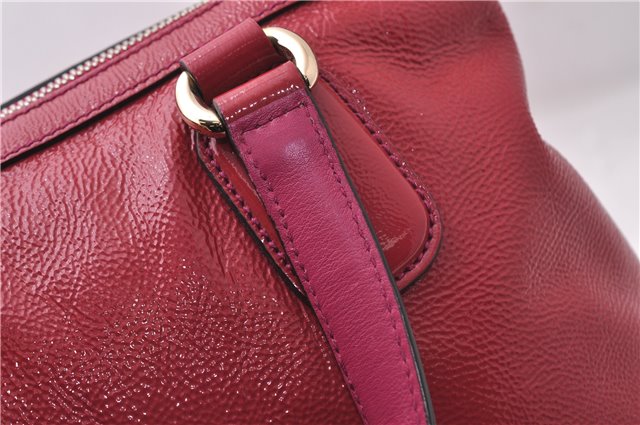 Authentic GUCCI SOHO Tassel 2Way Shoulder Hand Bag Enamel 308362 Pink 5559D