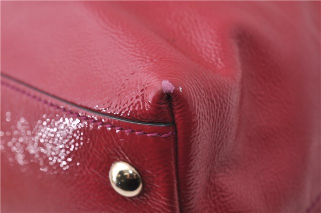 Authentic GUCCI SOHO Tassel 2Way Shoulder Hand Bag Enamel 308362 Pink 5559D