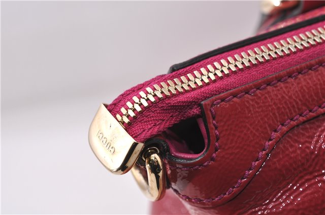 Authentic GUCCI SOHO Tassel 2Way Shoulder Hand Bag Enamel 308362 Pink 5559D