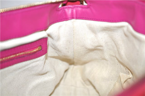 Authentic GUCCI SOHO Tassel 2Way Shoulder Hand Bag Enamel 308362 Pink 5559D