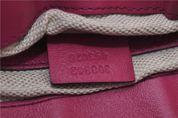 Authentic GUCCI SOHO Tassel 2Way Shoulder Hand Bag Enamel 308362 Pink 5559D