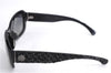 Authentic CHANEL Sunglasses Tweed CoCo Mark Plastic 5240-A Black Box 5559E