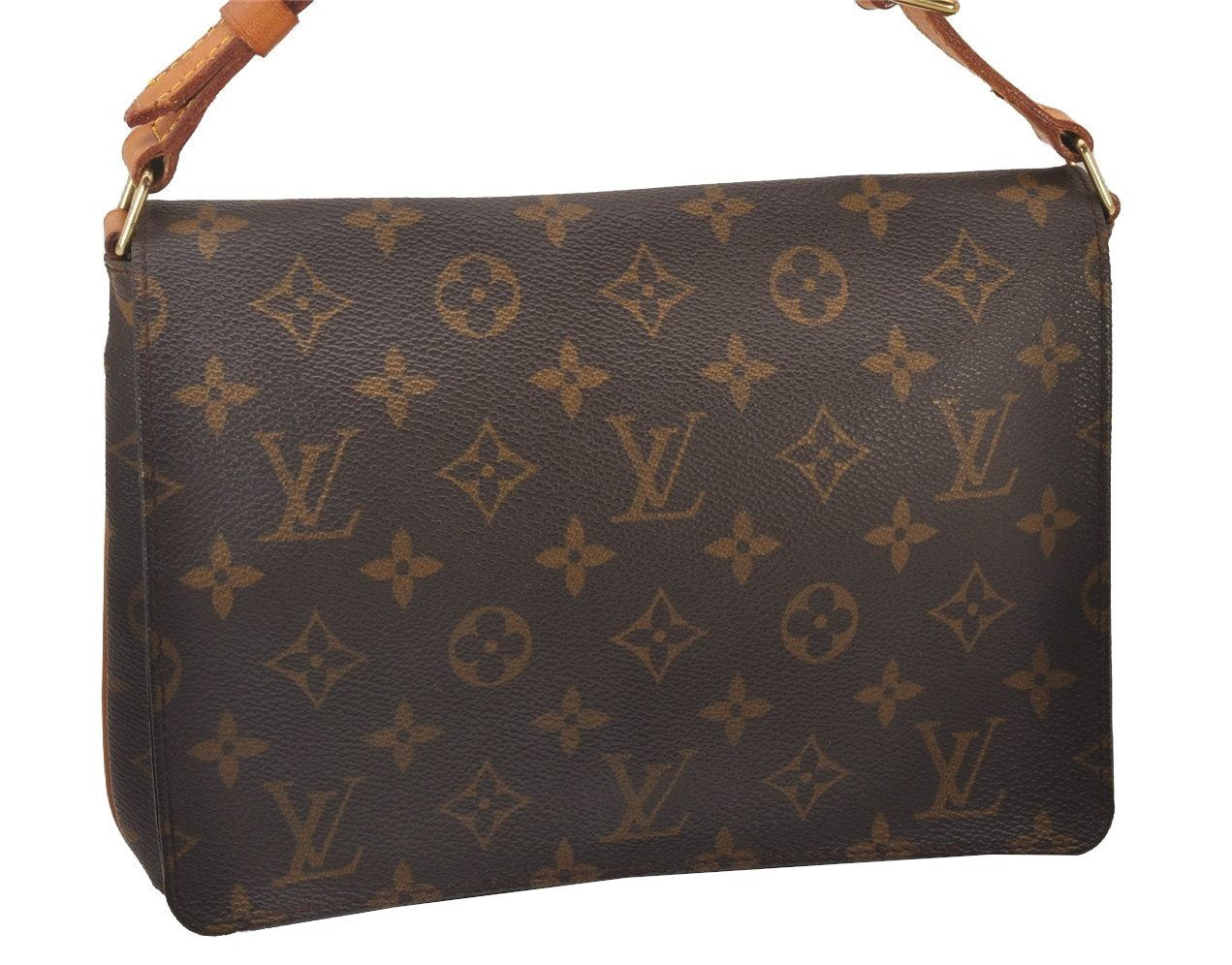 Authentic Louis Vuitton Monogram Musette Tango Shoulder Bag M51257 LV 5560I