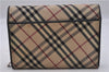 Authentic BURBERRY Nova Check Bifold Wallet Purse Nylon Leather Beige Box 5561E