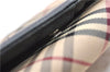 Authentic BURBERRY Nova Check Bifold Wallet Purse Nylon Leather Beige Box 5561E