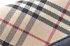 Authentic BURBERRY Nova Check Bifold Wallet Purse Nylon Leather Beige Box 5561E