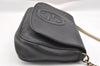 Authentic GUCCI SOHO Chain Shoulder Cross Body Bag Leather 536224 Black 5561I