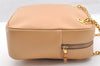Authentic GUCCI Bamboo Chain Shoulder Cross Body Bag Leather Beige Junk 5562I