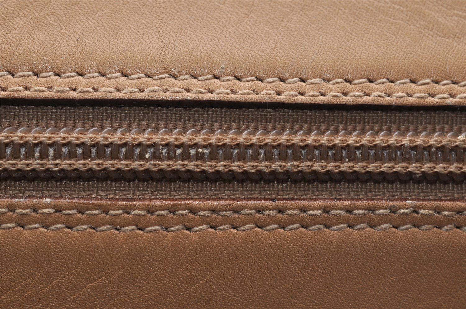 Authentic GUCCI Bamboo Chain Shoulder Cross Body Bag Leather Beige Junk 5562I