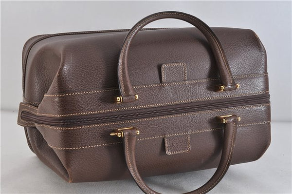 Authentic GUCCI Vintage 2Way Shoulder Doctors Bag Leather Brown 5565C