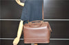 Authentic GUCCI Vintage 2Way Shoulder Doctors Bag Leather Brown 5565C