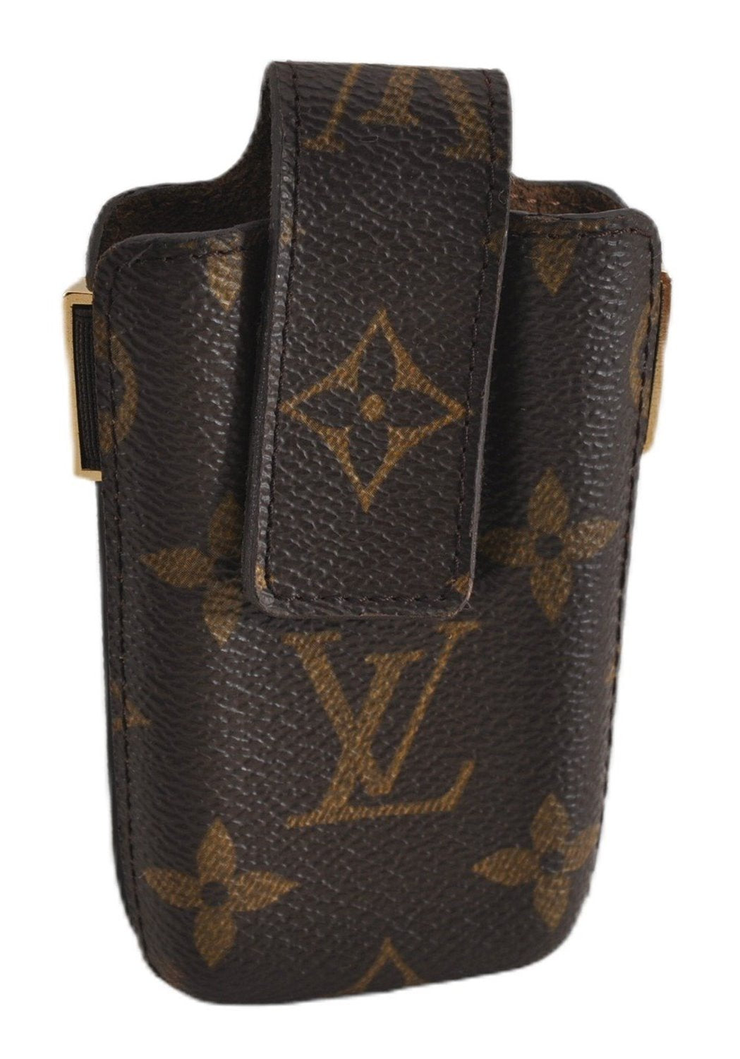 Authentic Louis Vuitton Monogram Etui TelePhone International PM M63064 LV 5565F