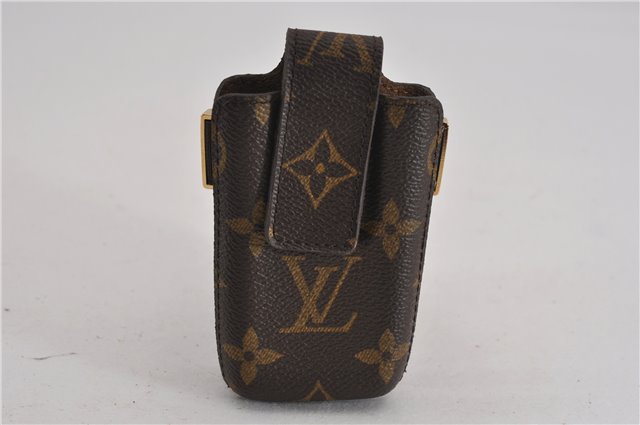 Authentic Louis Vuitton Monogram Etui TelePhone International PM M63064 LV 5565F