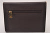 Authentic CHANEL Caviar Skin Vintage CC Logo Trifold Wallet Purse Wine Red 5566I