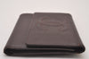 Authentic CHANEL Caviar Skin Vintage CC Logo Trifold Wallet Purse Wine Red 5566I