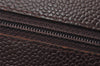 Authentic CHANEL Caviar Skin Vintage CC Logo Trifold Wallet Purse Wine Red 5566I