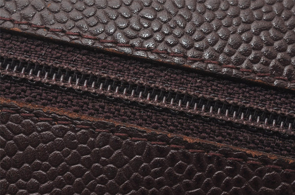 Authentic CHANEL Caviar Skin Vintage CC Logo Trifold Wallet Purse Wine Red 5566I