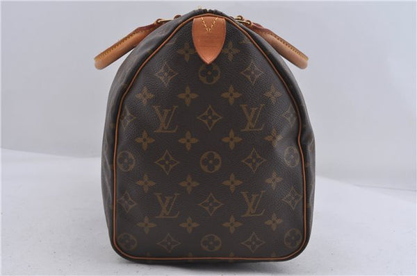 Authentic Louis Vuitton Monogram Speedy 35 Hand Boston Bag M41524 LV 5570D