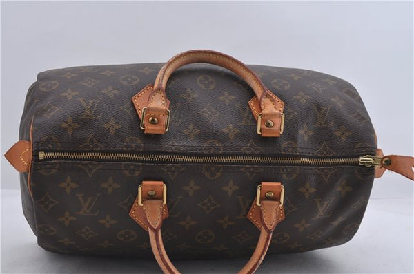 Authentic Louis Vuitton Monogram Speedy 35 Hand Boston Bag M41524 LV 5570D