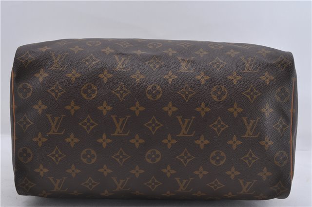 Authentic Louis Vuitton Monogram Speedy 35 Hand Boston Bag M41524 LV 5570D