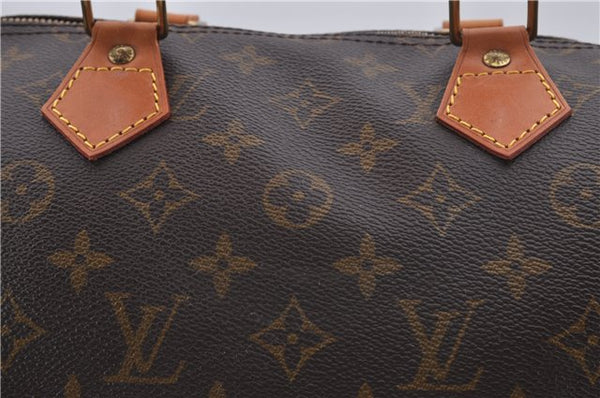 Authentic Louis Vuitton Monogram Speedy 35 Hand Boston Bag M41524 LV 5570D