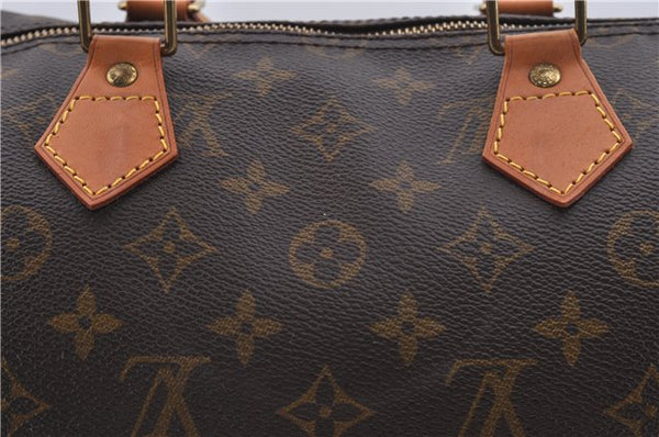 Authentic Louis Vuitton Monogram Speedy 35 Hand Boston Bag M41524 LV 5570D