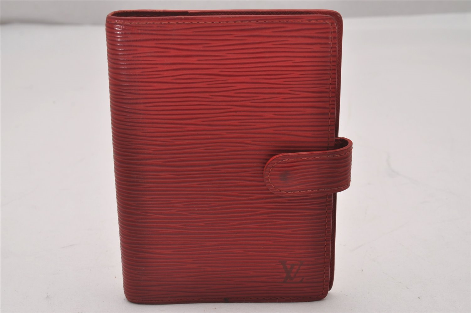 Authentic Louis Vuitton Epi Agenda PM Notebook Cover Red R20057 LV 5570I