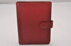 Authentic Louis Vuitton Epi Agenda PM Notebook Cover Red R20057 LV 5570I