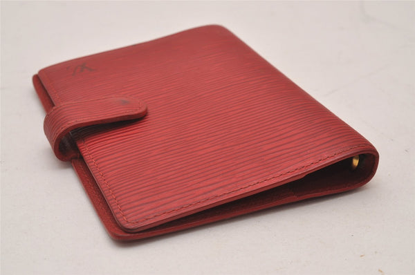 Authentic Louis Vuitton Epi Agenda PM Notebook Cover Red R20057 LV 5570I