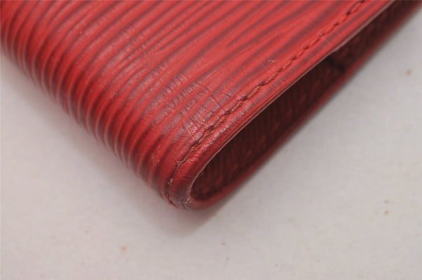 Authentic Louis Vuitton Epi Agenda PM Notebook Cover Red R20057 LV 5570I
