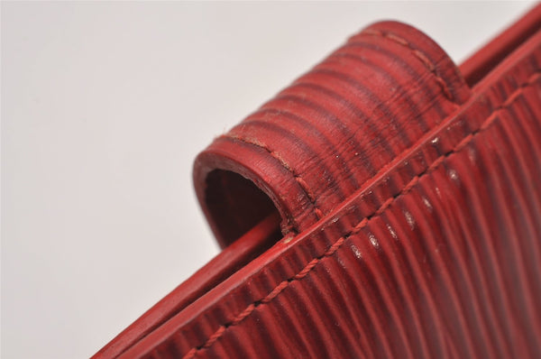 Authentic Louis Vuitton Epi Agenda PM Notebook Cover Red R20057 LV 5570I