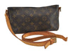 Authentic Louis Vuitton Monogram Trotteur Shoulder Cross Bag M51240 Junk 5572I