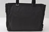 Authentic PRADA Vintage Nylon Tessuto Plastic Hand Bag Purse Black 5575I