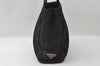 Authentic PRADA Vintage Nylon Tessuto Plastic Hand Bag Purse Black 5575I