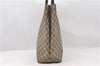 Authentic GUCCI Sholulder Hand Tote Bag GG PVC Leather 131220 Brown 5577C