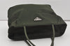 Authentic PRADA Vintage Nylon Tessuto Tote Hand Bag Purse Green 5577I