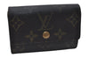 Authentic Louis Vuitton Monogram Porte Monnaie Plat Coin Case M61930 LV 5578D