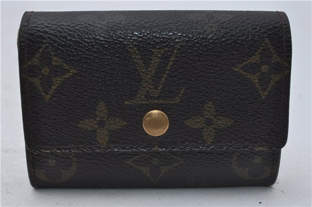 Authentic Louis Vuitton Monogram Porte Monnaie Plat Coin Case M61930 LV 5578D