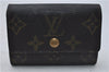 Authentic Louis Vuitton Monogram Porte Monnaie Plat Coin Case M61930 LV 5578D